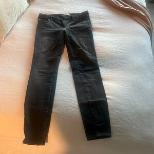 Loft charcoal black jeans - size 0